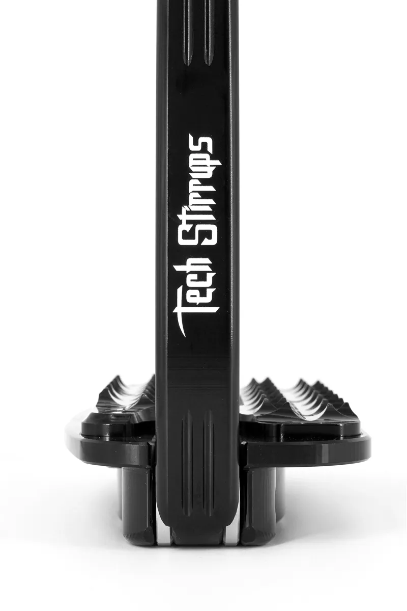 Tech Venice Sloped Evo Safety Stirrups-Silver/Black-3